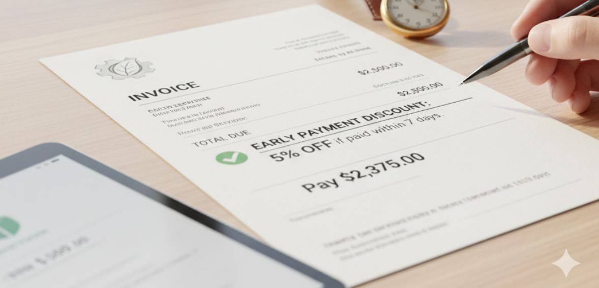 Early payment discount contract